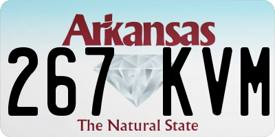 AR license plate 267KVM