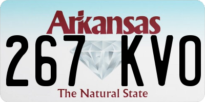 AR license plate 267KVO