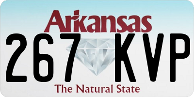 AR license plate 267KVP