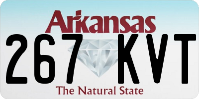 AR license plate 267KVT