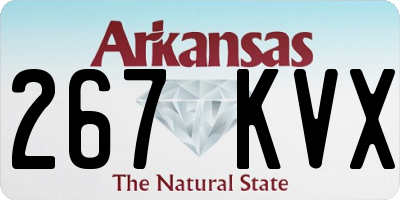 AR license plate 267KVX