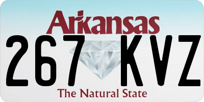 AR license plate 267KVZ