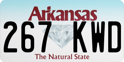 AR license plate 267KWD