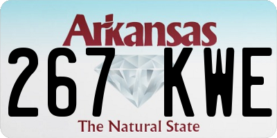 AR license plate 267KWE