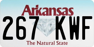 AR license plate 267KWF