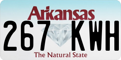 AR license plate 267KWH