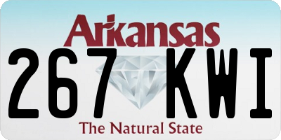 AR license plate 267KWI