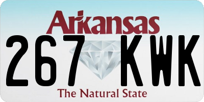 AR license plate 267KWK