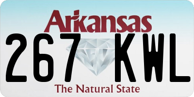 AR license plate 267KWL