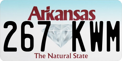 AR license plate 267KWM