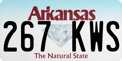AR license plate 267KWS