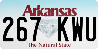 AR license plate 267KWU