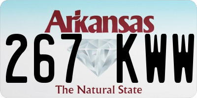 AR license plate 267KWW