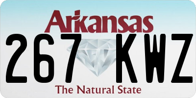 AR license plate 267KWZ