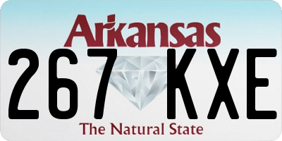 AR license plate 267KXE