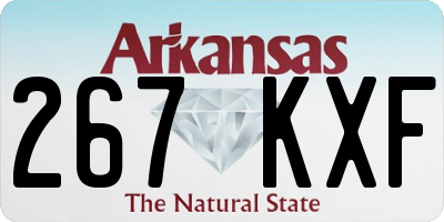 AR license plate 267KXF