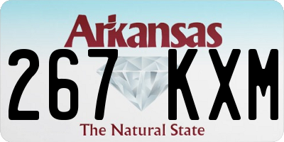 AR license plate 267KXM