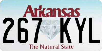 AR license plate 267KYL