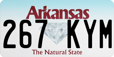 AR license plate 267KYM
