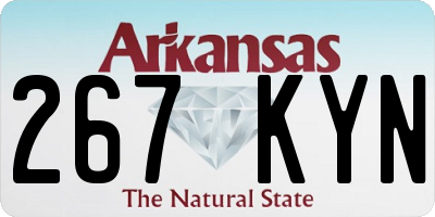 AR license plate 267KYN