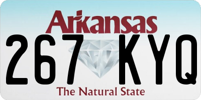 AR license plate 267KYQ