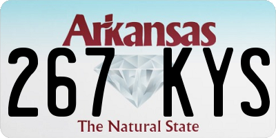 AR license plate 267KYS