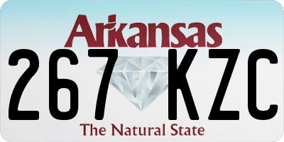 AR license plate 267KZC