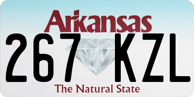 AR license plate 267KZL