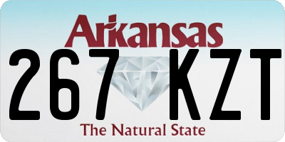 AR license plate 267KZT