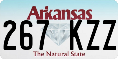 AR license plate 267KZZ