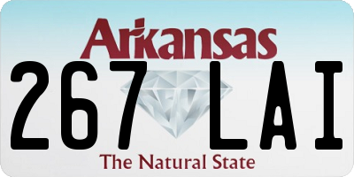 AR license plate 267LAI