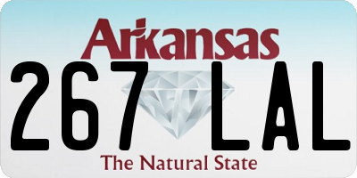 AR license plate 267LAL