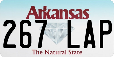 AR license plate 267LAP