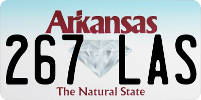 AR license plate 267LAS