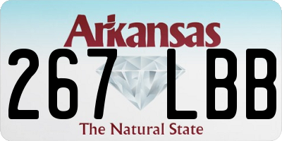 AR license plate 267LBB