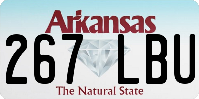 AR license plate 267LBU