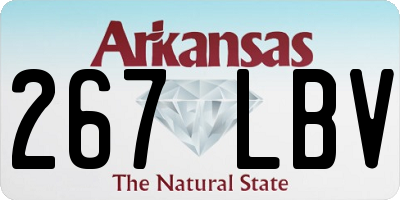 AR license plate 267LBV