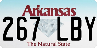 AR license plate 267LBY