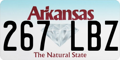 AR license plate 267LBZ