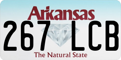 AR license plate 267LCB