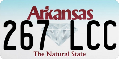 AR license plate 267LCC