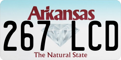 AR license plate 267LCD