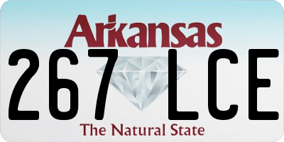 AR license plate 267LCE