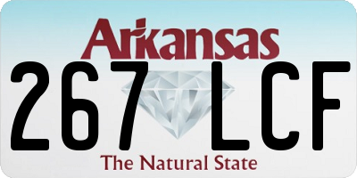 AR license plate 267LCF