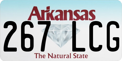 AR license plate 267LCG
