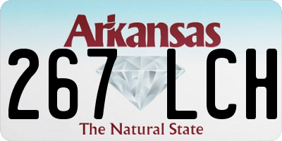 AR license plate 267LCH