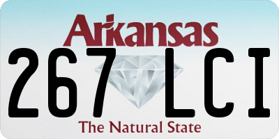 AR license plate 267LCI