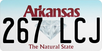 AR license plate 267LCJ