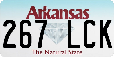 AR license plate 267LCK