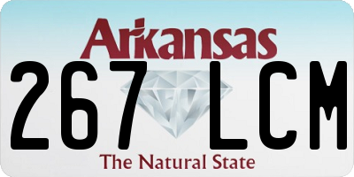 AR license plate 267LCM
